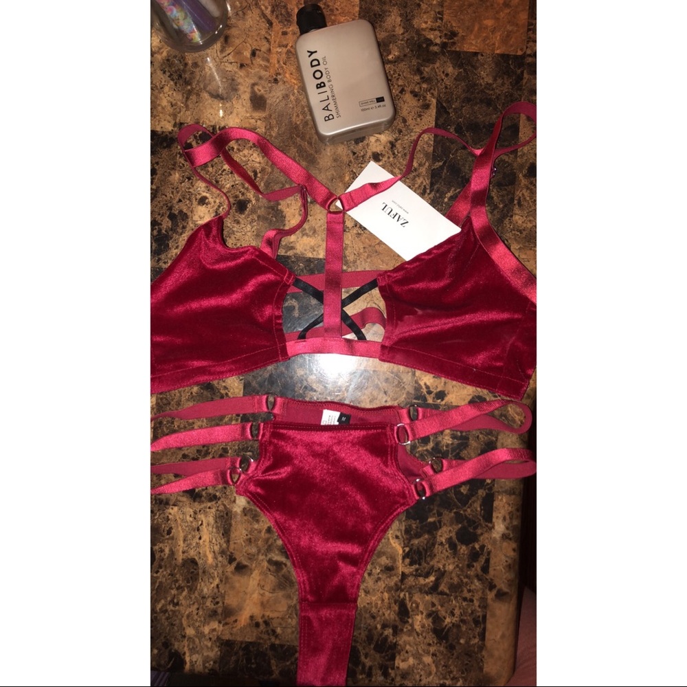 Red Lingerie Set